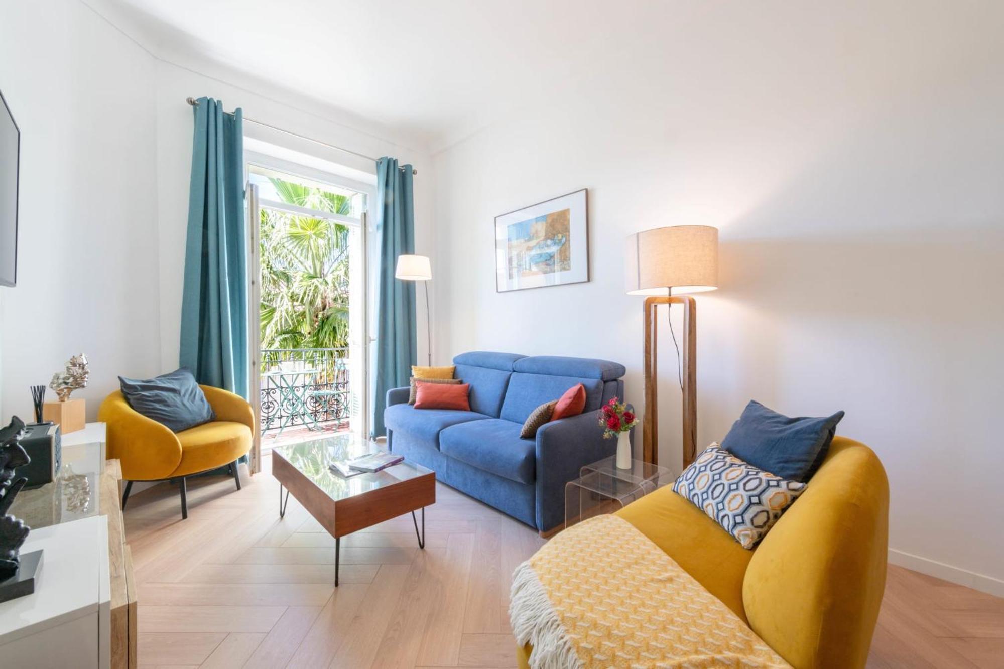Modern 2-br With Balconies 3 Min From Palais Des Festivals Apartamento
